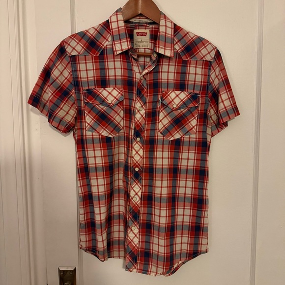 Levi’s Button Snap Short Sleeve Shirt - Medium - Picture 1 of 3